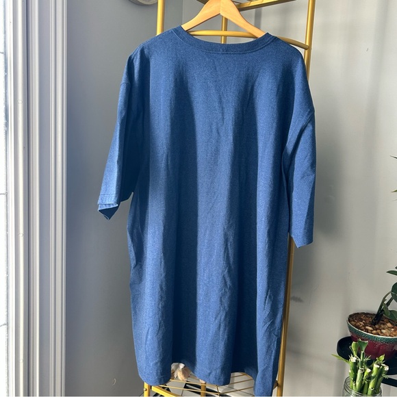 Carhartt Men's Deep Ocean Bog/Tall loose fit heavyweight Short Sleeve Tee 4XL - Picture 2 of 5